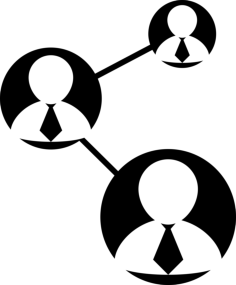 Connection Of Businessmen Laser Cut Svg File, Free Vectors File